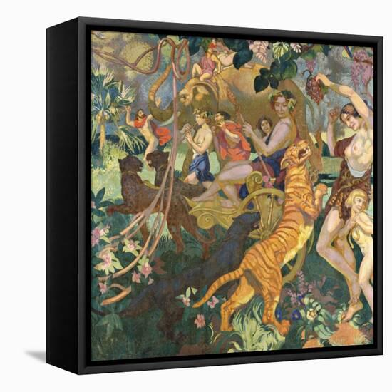 Le Bacchanale du Tigre Royal-Maurice Denis-Framed Stretched Canvas