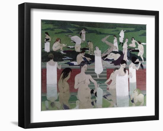 Le Bain au Soir D'Ete-Félix Vallotton-Framed Giclee Print