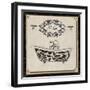 Le Bain - Black and Cream-Piper Ballantyne-Framed Art Print