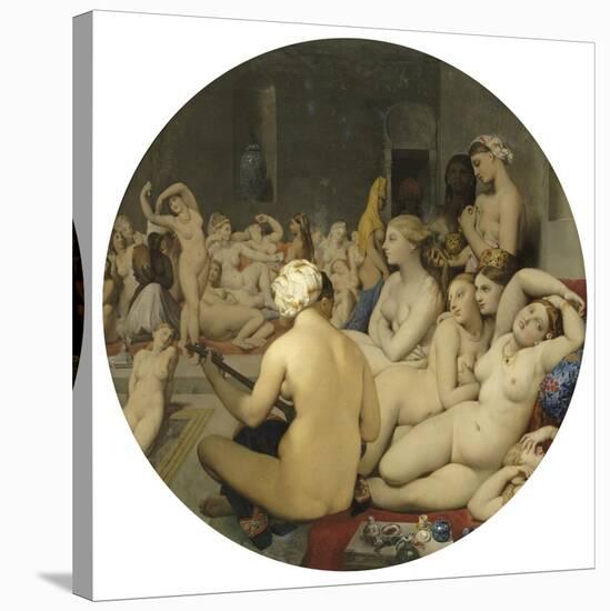 Le Bain turc-Jean-Auguste-Dominique Ingres-Stretched Canvas