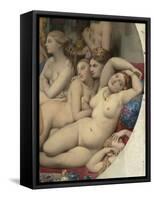 Le Bain turc-Jean-Auguste-Dominique Ingres-Framed Stretched Canvas