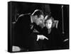 Le Baiser by Jacques Feyder with Conrad Nage and Greta Garbo, 1929 (b/w photo)-null-Framed Stretched Canvas