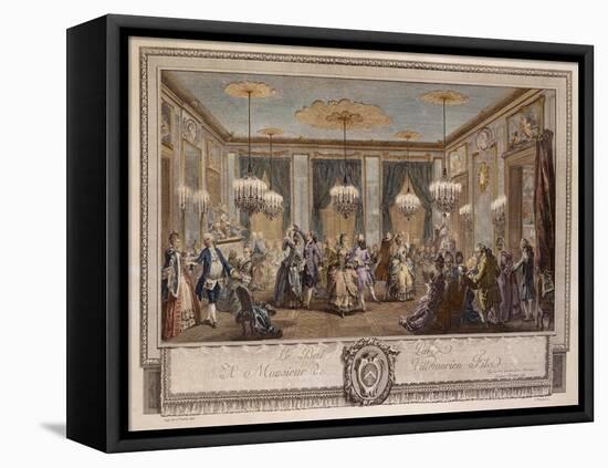 Le Bal Pare a Monsieur De Villemorien Fila, Engraved by L. Provost-Augustin De Saint-aubin-Framed Stretched Canvas