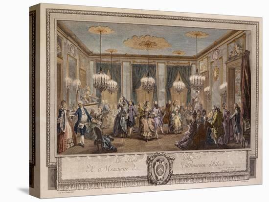 Le Bal Pare a Monsieur De Villemorien Fila, Engraved by L. Provost-Augustin De Saint-aubin-Stretched Canvas