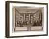 Le Bal Pare a Monsieur De Villemorien Fila, Engraved by L. Provost-Augustin De Saint-aubin-Framed Giclee Print