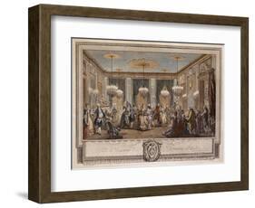 Le Bal Pare a Monsieur De Villemorien Fila, Engraved by L. Provost-Augustin De Saint-aubin-Framed Giclee Print