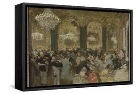 Le Bal-Edgar Degas-Framed Stretched Canvas