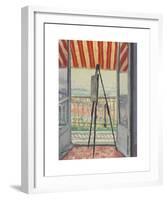 Le Balcon au Store Rayé-Albert Marquet-Framed Premium Giclee Print