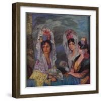 'Le Balcon', c1931-Ignacio Zuloaga-Framed Giclee Print