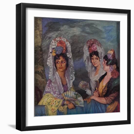 'Le Balcon', c1931-Ignacio Zuloaga-Framed Giclee Print