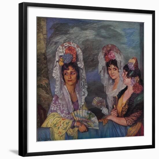 'Le Balcon', c1931-Ignacio Zuloaga-Framed Giclee Print