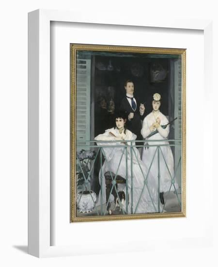 Le balcon-Edouard Manet-Framed Giclee Print