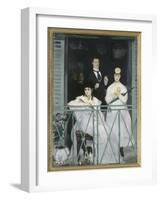 Le balcon-Edouard Manet-Framed Giclee Print