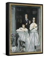 Le balcon-Edouard Manet-Framed Stretched Canvas