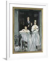 Le balcon-Edouard Manet-Framed Giclee Print