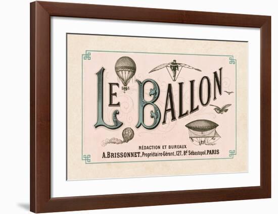 Le Ballon, ca. 1883-null-Framed Giclee Print