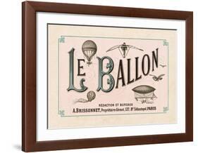 Le Ballon, ca. 1883-null-Framed Giclee Print