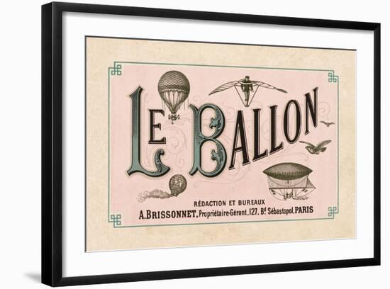 Le Ballon, ca. 1883-Vintage Reproduction-Framed Art Print