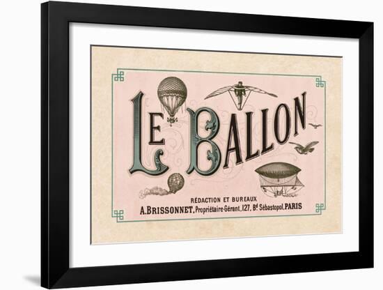 Le Ballon, ca. 1883-Vintage Reproduction-Framed Art Print