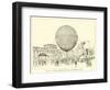 Le Ballon Captif Dans La Cour Des Tuileries En 1878-null-Framed Giclee Print