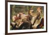 Le Banc de Jardin, 1882-James Tissot-Framed Giclee Print