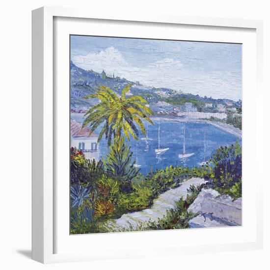 Le Banc de Pierre a Villefranche-Sur-Mer-Tania Forgione-Framed Giclee Print