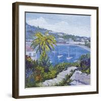 Le Banc de Pierre a Villefranche-Sur-Mer-Tania Forgione-Framed Giclee Print