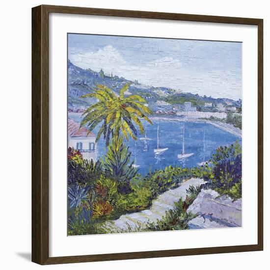 Le Banc de Pierre a Villefranche-Sur-Mer-Tania Forgione-Framed Giclee Print