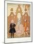 Le Barbon from Personages De Comedie, Pub. 1922 (Pochoir Print)-Georges Barbier-Mounted Giclee Print