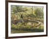 Le Bassin a Marquarol-Henri Martin-Framed Giclee Print