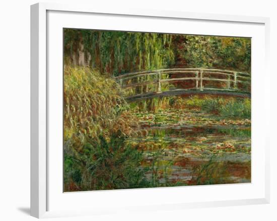 Le bassin au nympheas; harmonie rose (The water lily pond; pink harmony) Oil on canvas, 1900.-Claude Monet-Framed Giclee Print