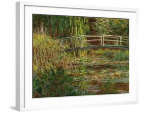 Le bassin au nympheas; harmonie rose (The water lily pond; pink harmony) Oil on canvas, 1900.-Claude Monet-Framed Giclee Print