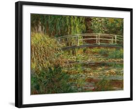 Le bassin au nympheas; harmonie rose (The water lily pond; pink harmony) Oil on canvas, 1900.-Claude Monet-Framed Giclee Print