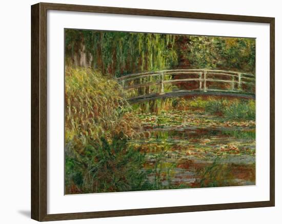 Le bassin au nympheas; harmonie rose (The water lily pond; pink harmony) Oil on canvas, 1900.-Claude Monet-Framed Giclee Print