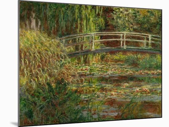 Le bassin au nympheas; harmonie rose (The water lily pond; pink harmony) Oil on canvas, 1900.-Claude Monet-Mounted Giclee Print