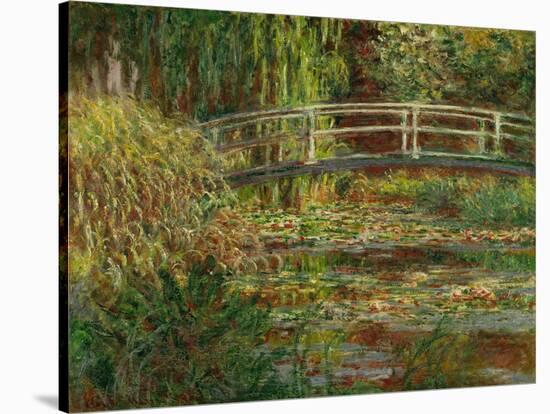 Le bassin au nympheas; harmonie rose (The water lily pond; pink harmony) Oil on canvas, 1900.-Claude Monet-Stretched Canvas