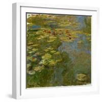 Le bassin aux nympheas, 1917-1919 Canvas, 130 x 120 cm Inv.5165.-Claude Monet-Framed Giclee Print