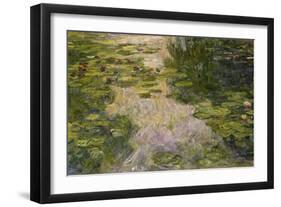 Le Bassin Aux Nymphéas, 1917-1919-Claude Monet-Framed Giclee Print