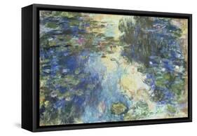 Le Bassin aux Nympheas, c.1917-19-Claude Monet-Framed Stretched Canvas