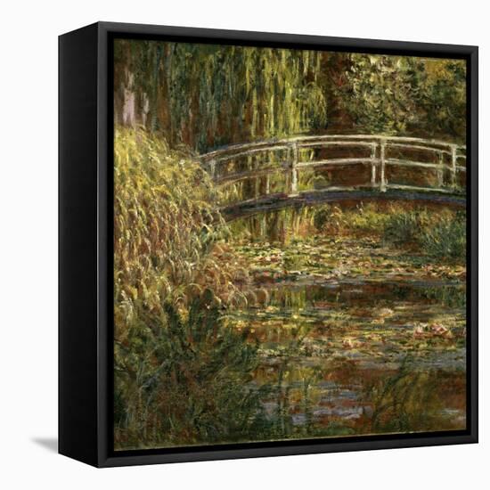 Le Bassin Aux Nympheas: Harmonie Rose-Claude Monet-Framed Stretched Canvas