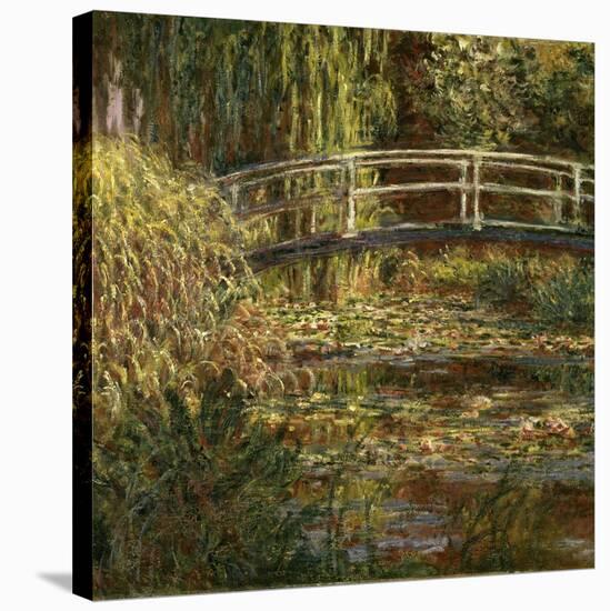 Le Bassin Aux Nympheas: Harmonie Rose-Claude Monet-Stretched Canvas