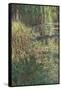 Le Bassin aux nymphéas : harmonie rose-Claude Monet-Framed Stretched Canvas