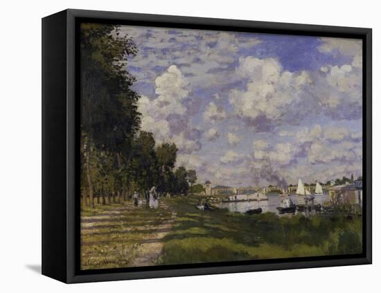 Le Bassin d'Argenteuil, c.1872-Claude Monet-Framed Stretched Canvas
