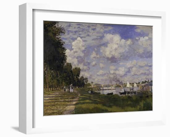 Le Bassin d'Argenteuil, c.1872-Claude Monet-Framed Giclee Print