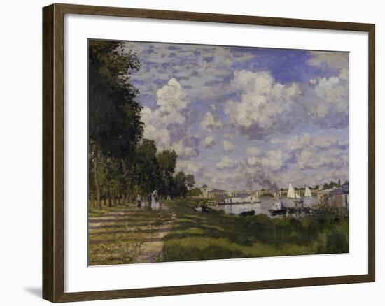 Le Bassin d'Argenteuil, c.1872-Claude Monet-Framed Giclee Print
