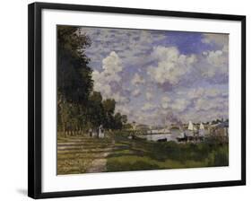 Le Bassin d'Argenteuil, c.1872-Claude Monet-Framed Giclee Print