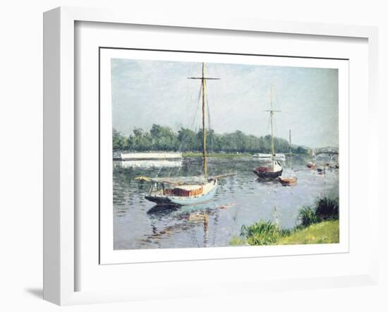 Le Bassin D'Argenteuil, C.1882-Gustave Caillebotte-Framed Giclee Print