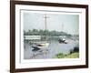 Le Bassin D'Argenteuil, C.1882-Gustave Caillebotte-Framed Giclee Print