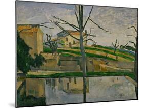 Le Bassin Du Jas De Bouffan, 1878-Paul Cézanne-Mounted Giclee Print