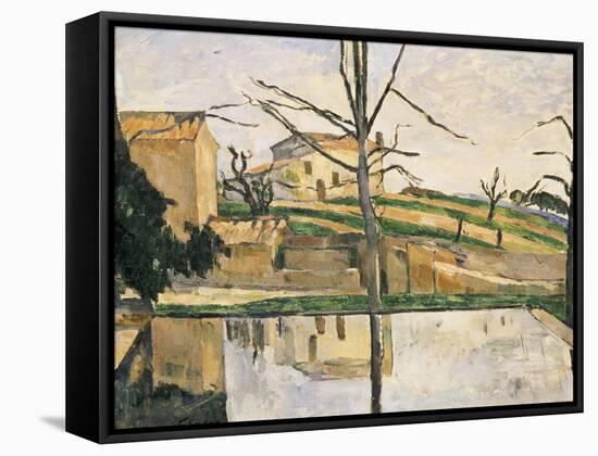 Le Bassin Du Jas de Bouffan, circa 1878-Paul Cézanne-Framed Stretched Canvas